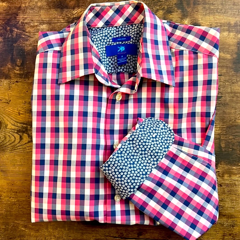 Egara Raspberry Check Sport Shirt
